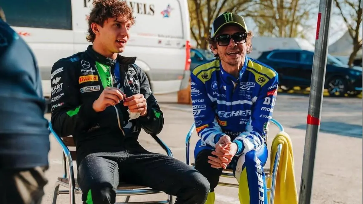 Bologna: Valentino Rossi tifa per Andrea Kimi Antonelli in Formula 1